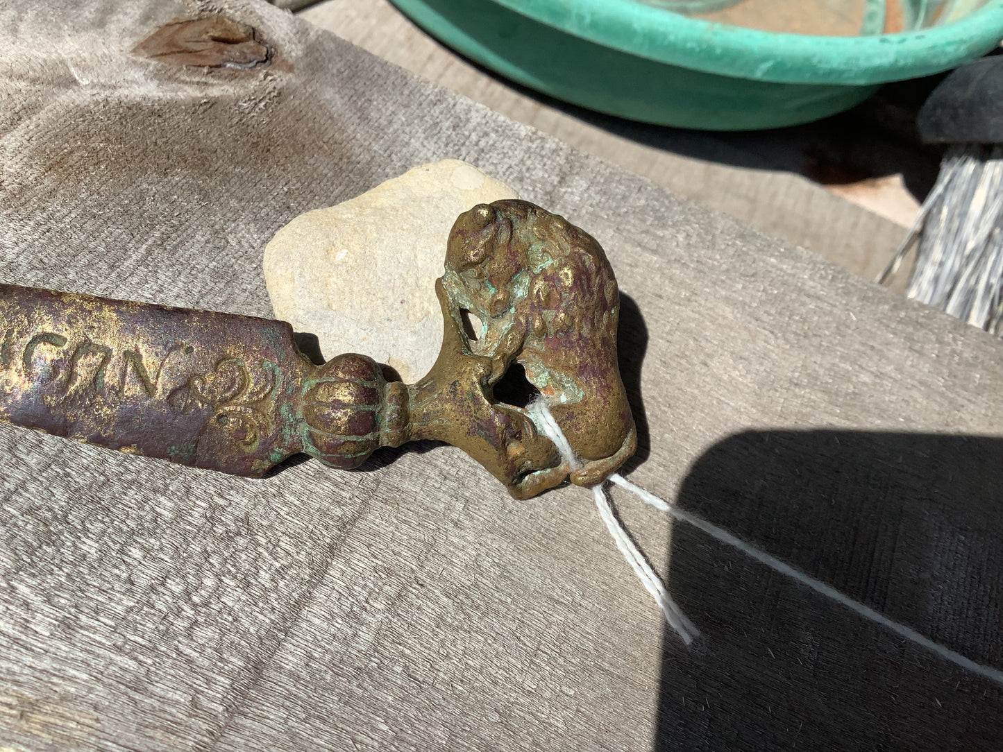 1901 Pan American Exposition (Buffalo N.Y.) brass buffalo topped letter opener