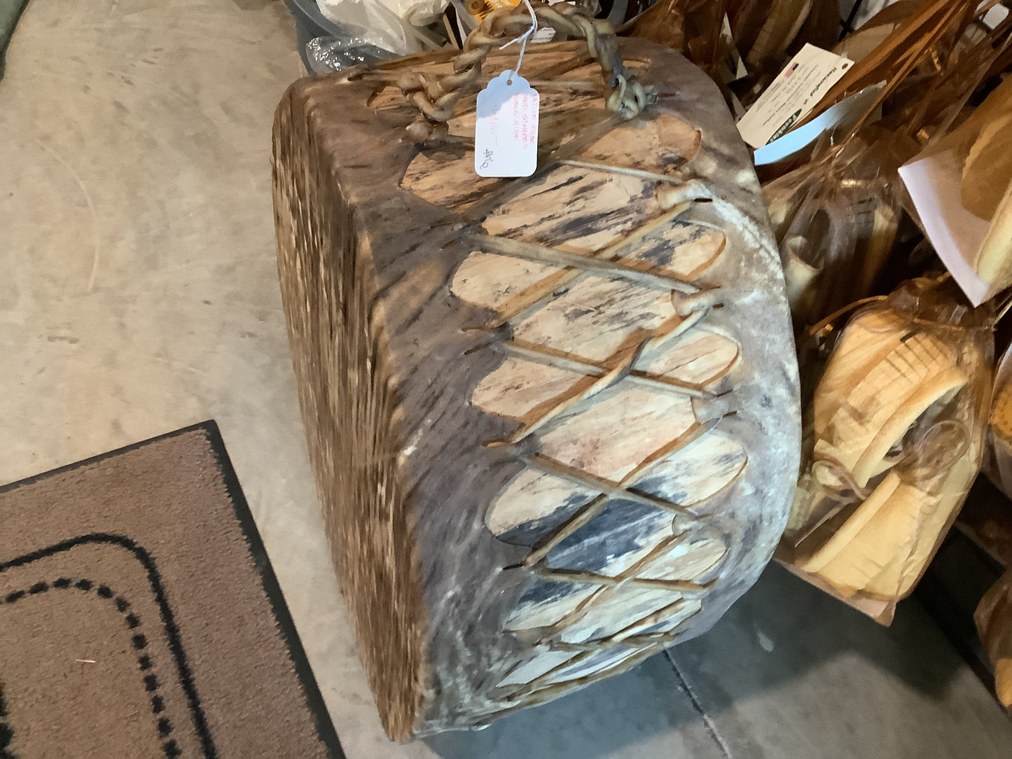 Hand Scraped Bison Hide Native style drum