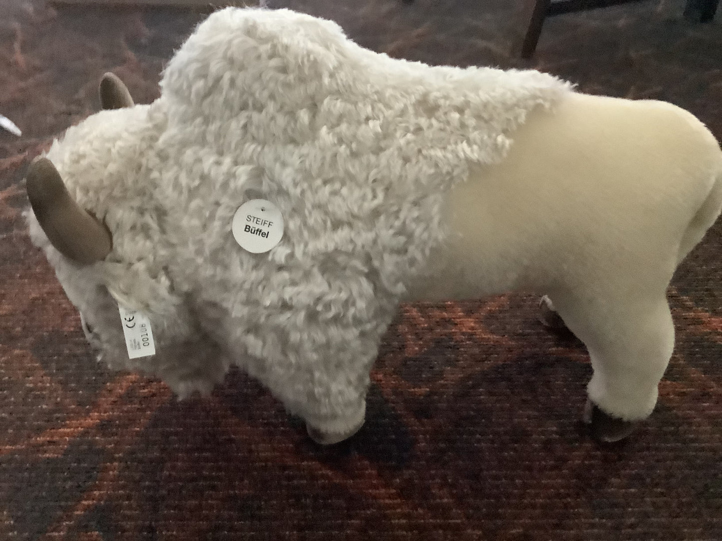 Steiff Felt Indian Doll  and White Buffalo, Limited Edition 1998,