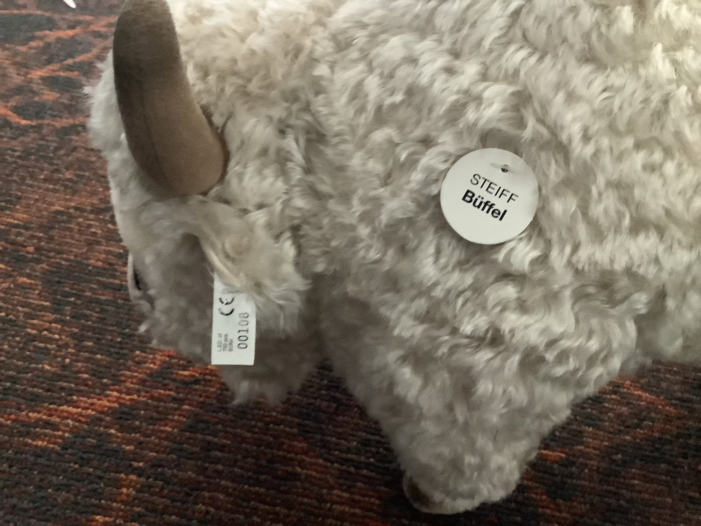 Steiff Felt Indian Doll  and White Buffalo, Limited Edition 1998,