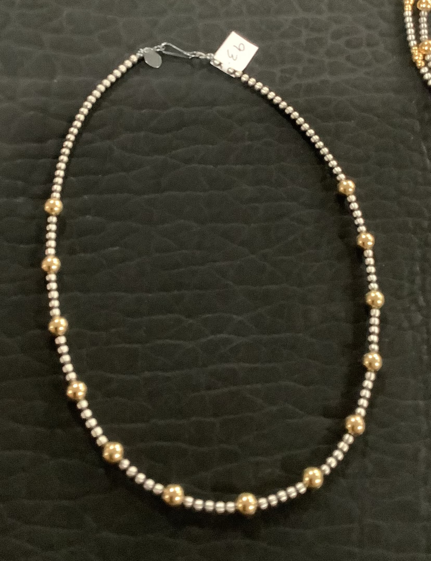 Silver Pearl Ranch - "Silver & Gold" - mixed Navajo Pearls and 18 ct gold plate beading.