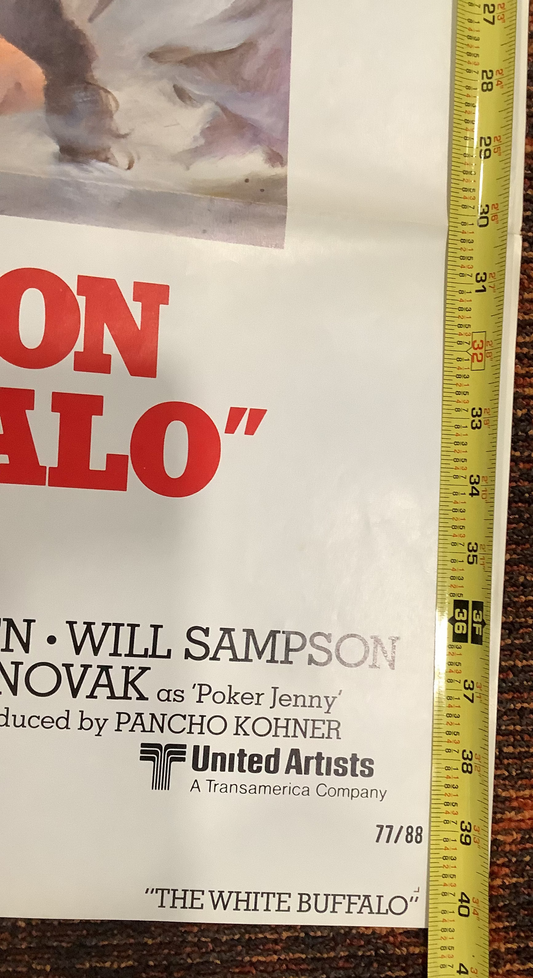 Original Charles Bronson - The White Buffalo - 1977 movie poster - American/English version