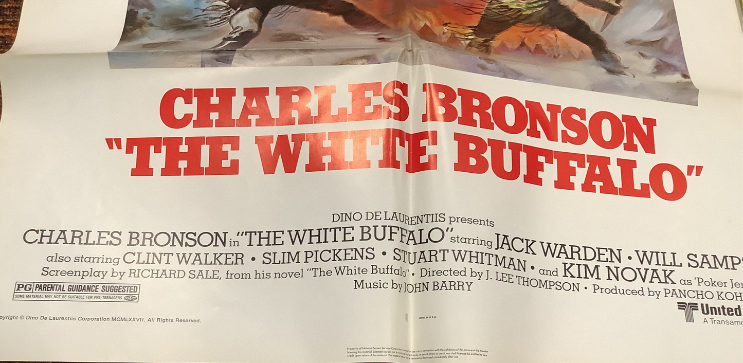 Original Charles Bronson - The White Buffalo - 1977 movie poster - American/English version