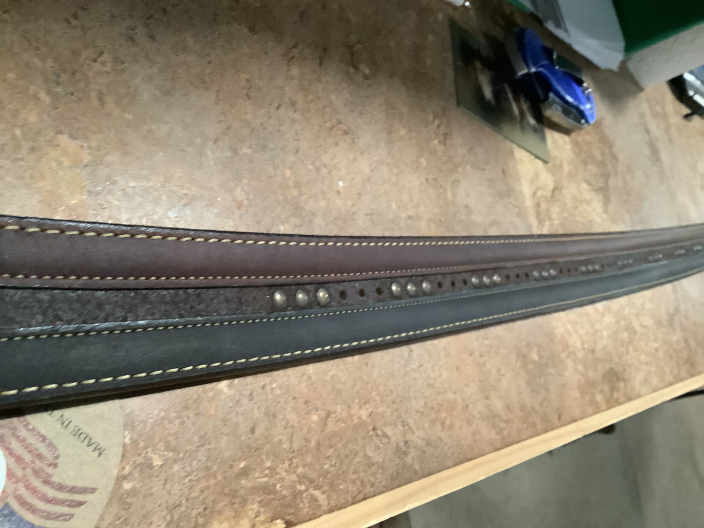 Vintage bison - Rowan bison leather belt - VB-6327