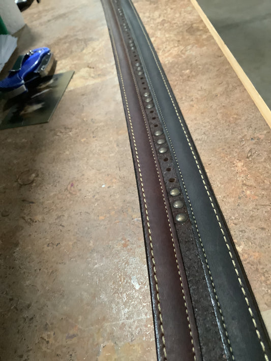 Vintage bison - Rowan bison leather belt - VB-6327