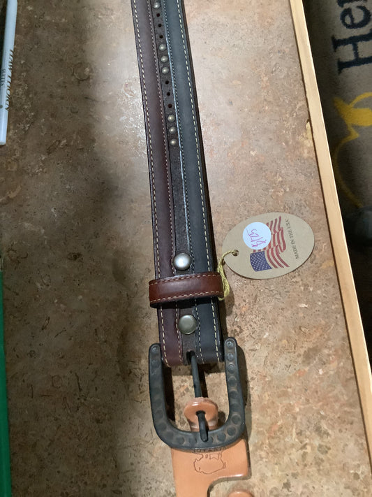 Vintage bison - Rowan bison leather belt - VB-6327