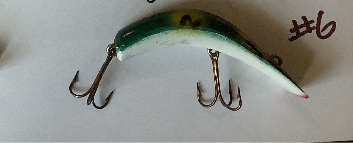Kautzsky's  "LAZY IKE" swim baits.