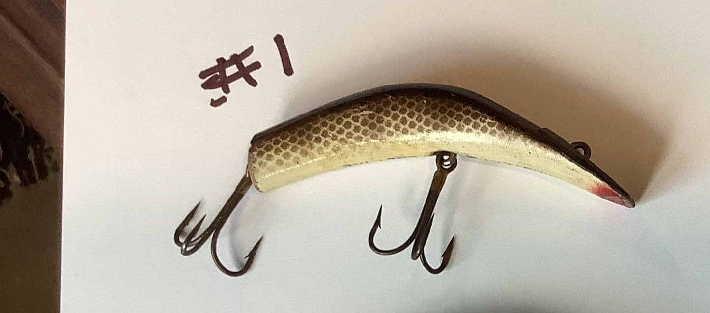 Kautzsky's  "LAZY IKE" swim baits.