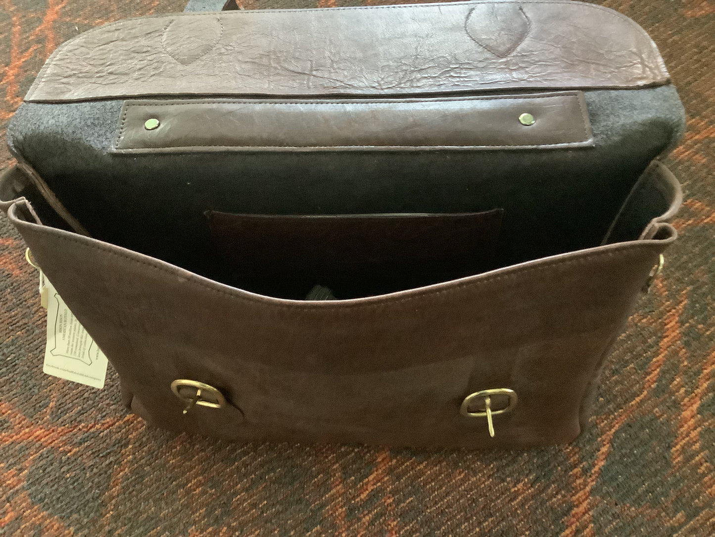 Buffalo Billfold Company - Bison Leather 1920's style Attache Case