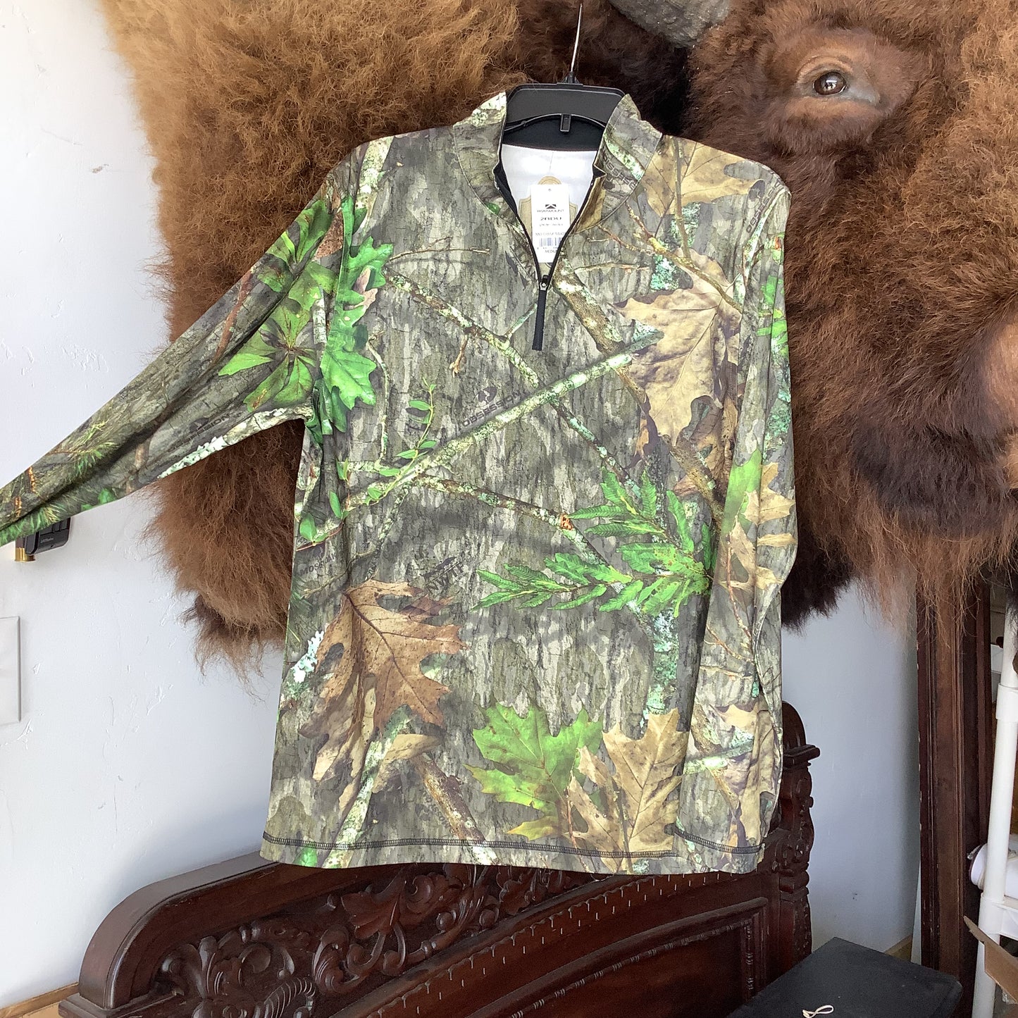PARAMOUNT "Mossy Oak" fishing quarter zip shirt