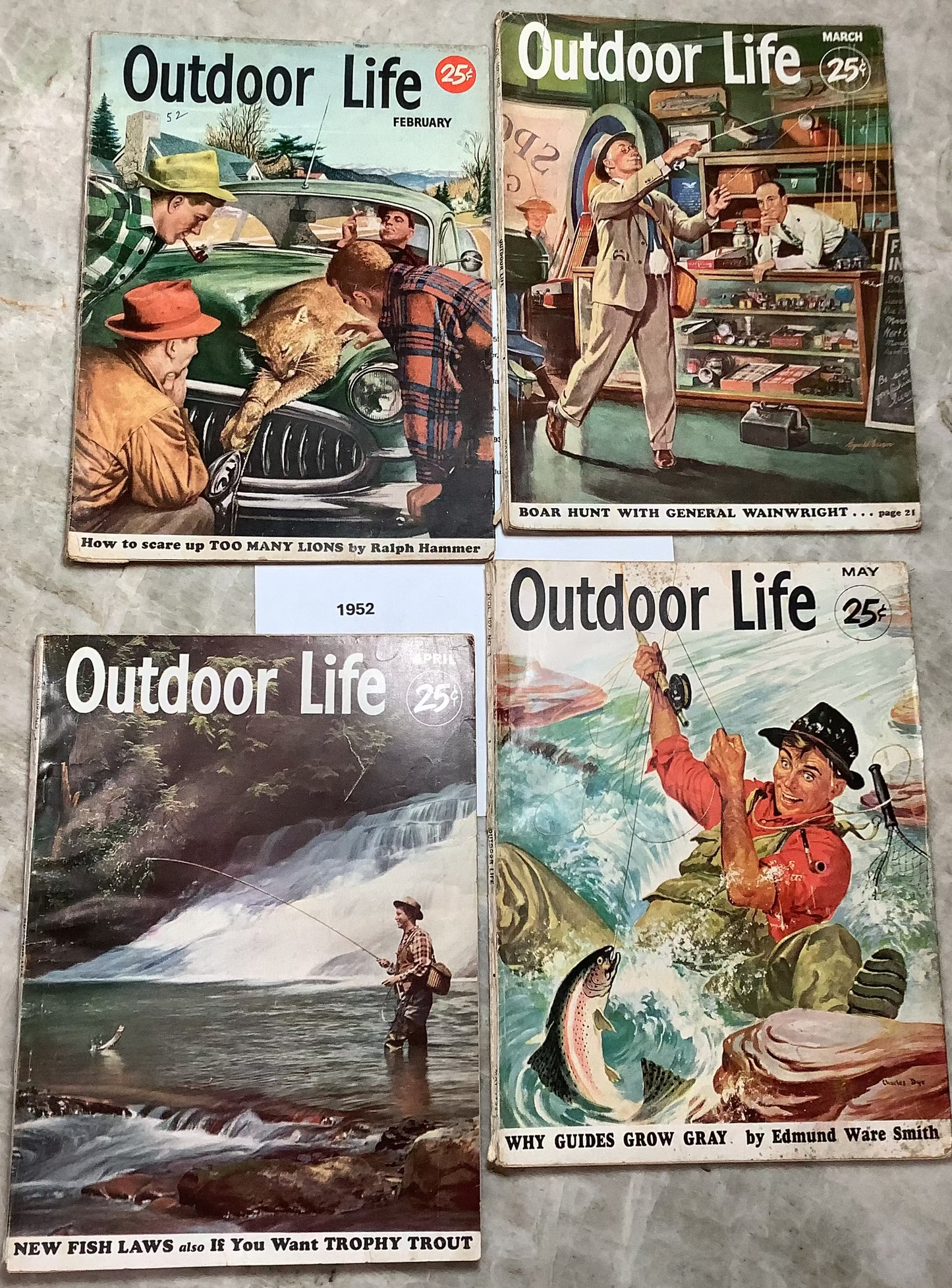 Old "Outdoor Life" magazines
