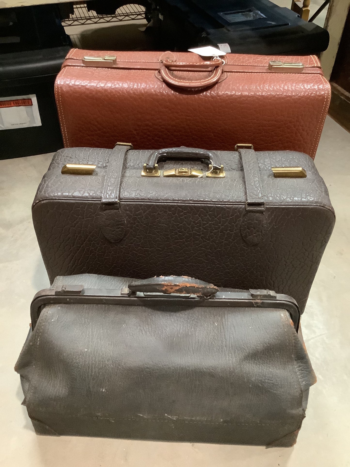 Antique Cases - "supposedly" bison leather.