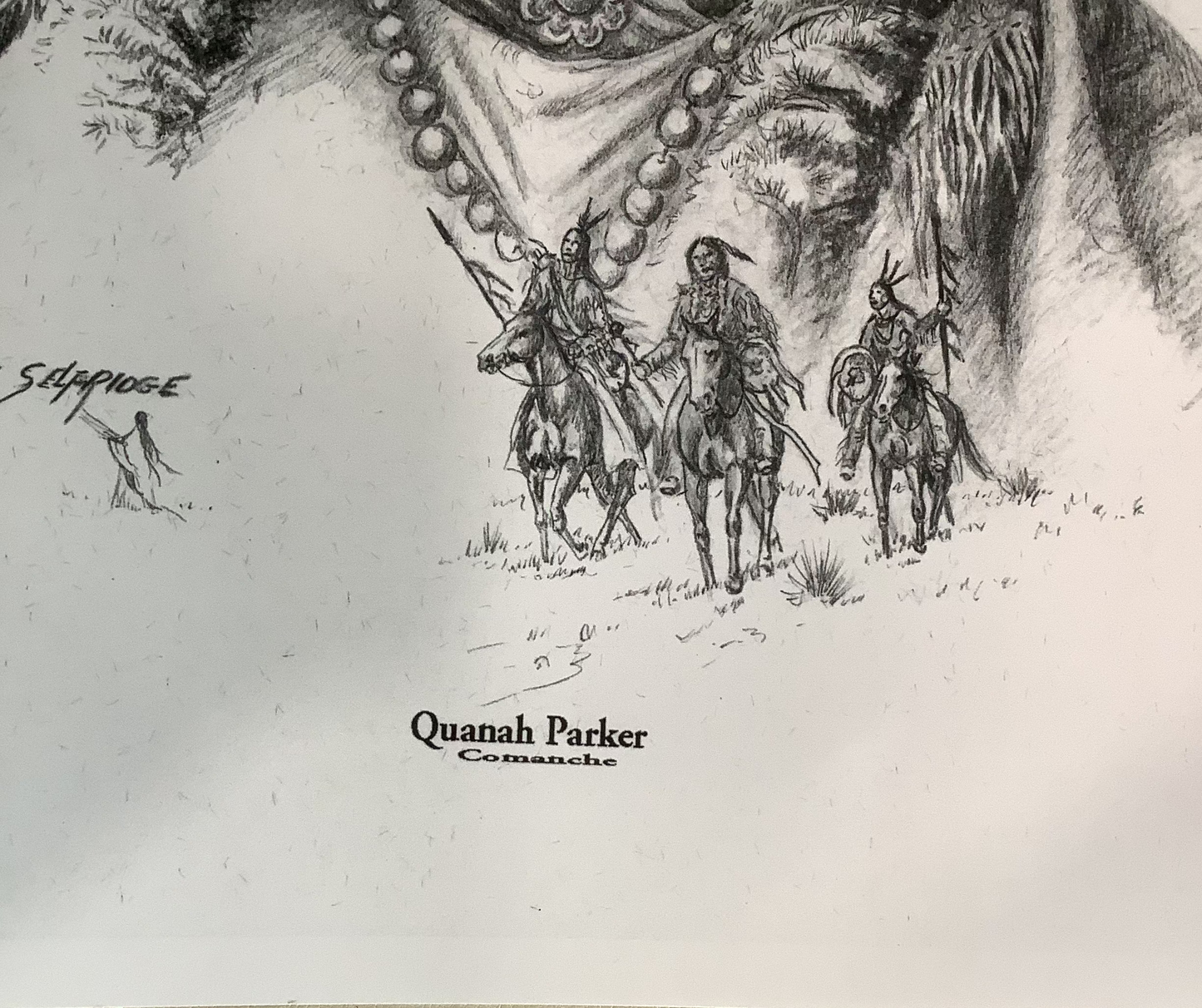 Quanah Parker Drawing - Mary Selfridge