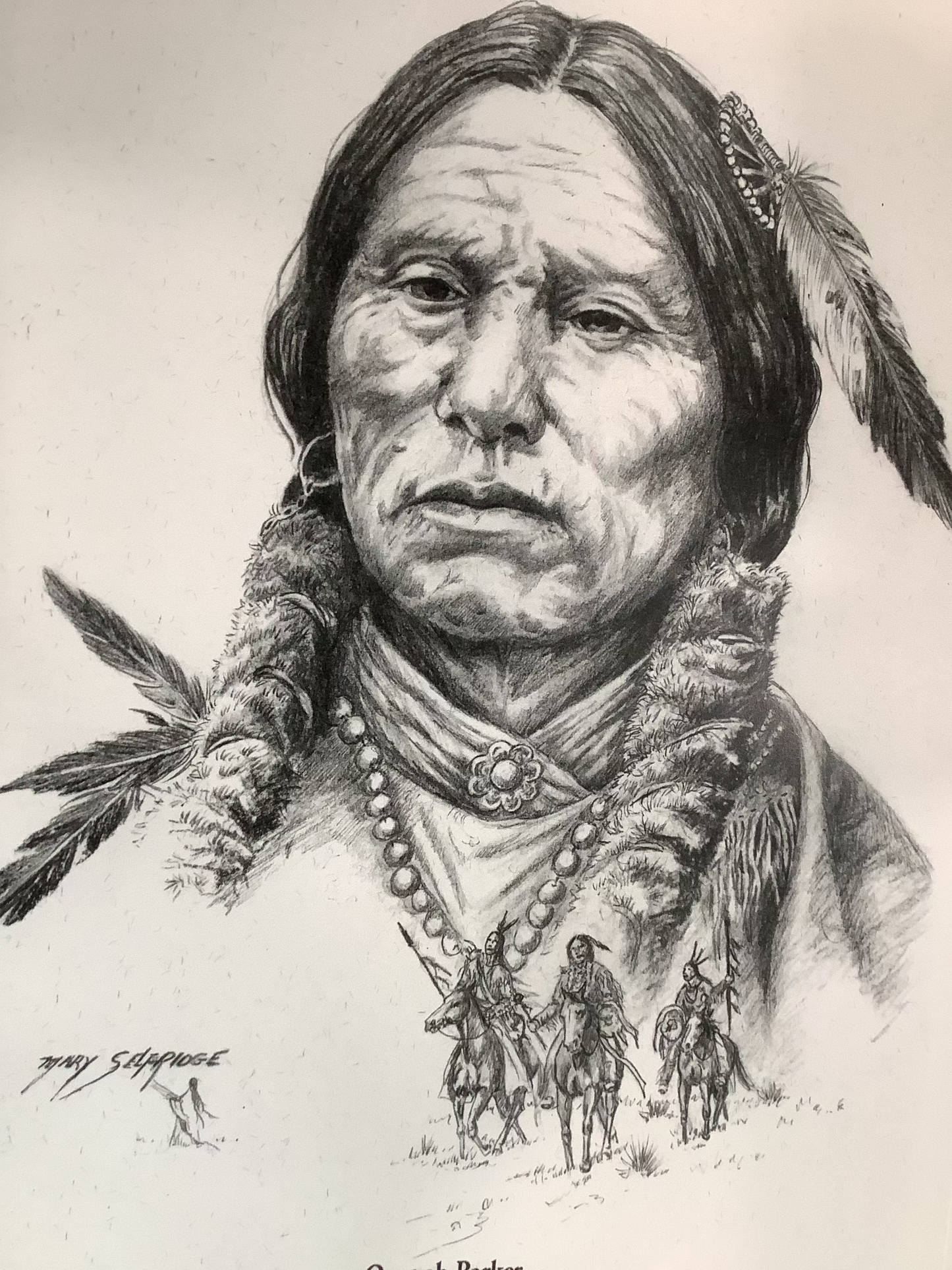 Quanah Parker Drawing - Mary Selfridge