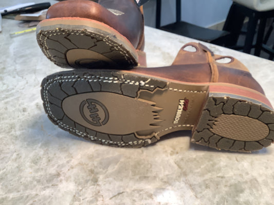 Double H Bison Leather Boots - our last pair