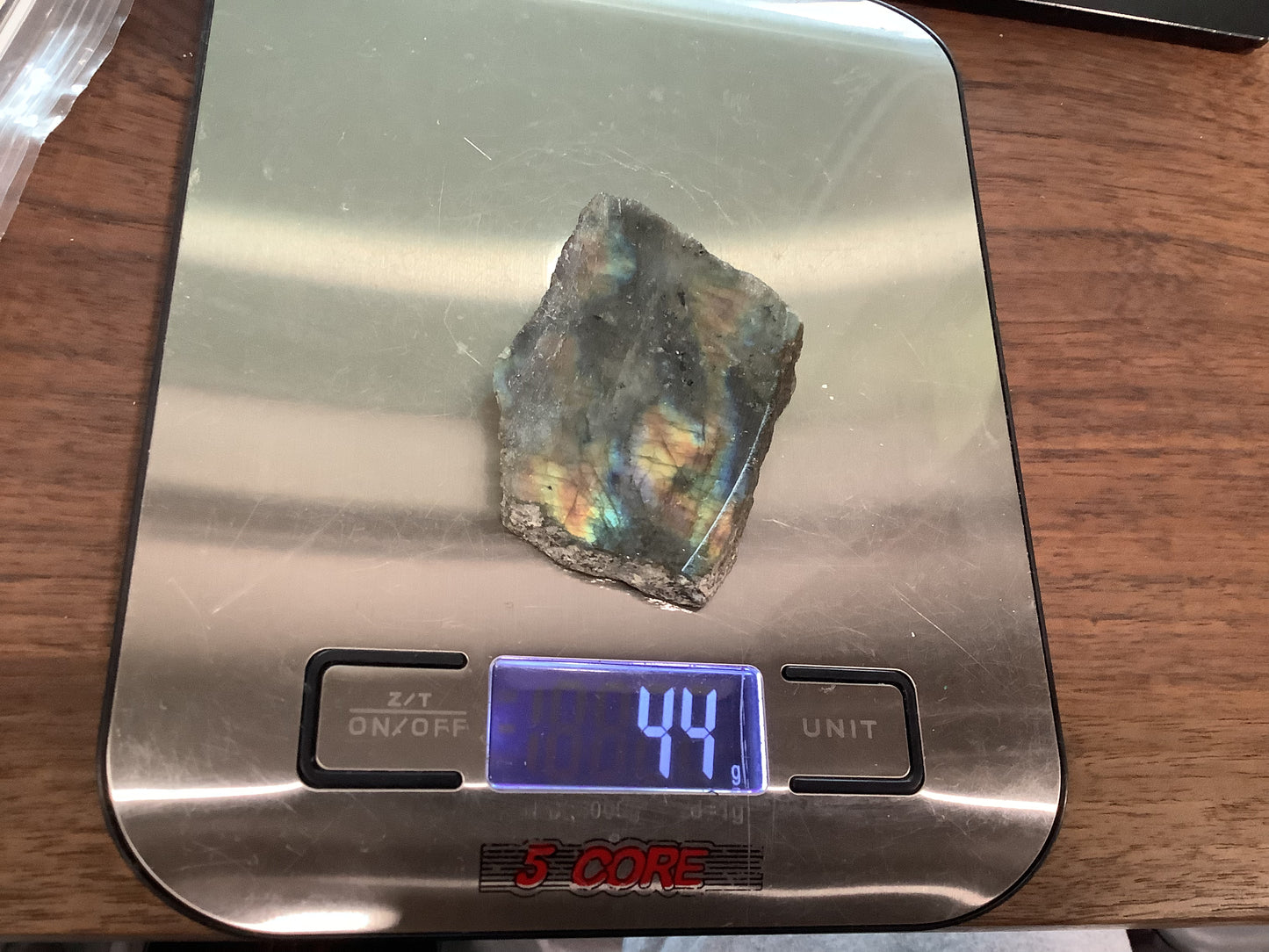 Labradorite slabs - unpolished and photographed wet