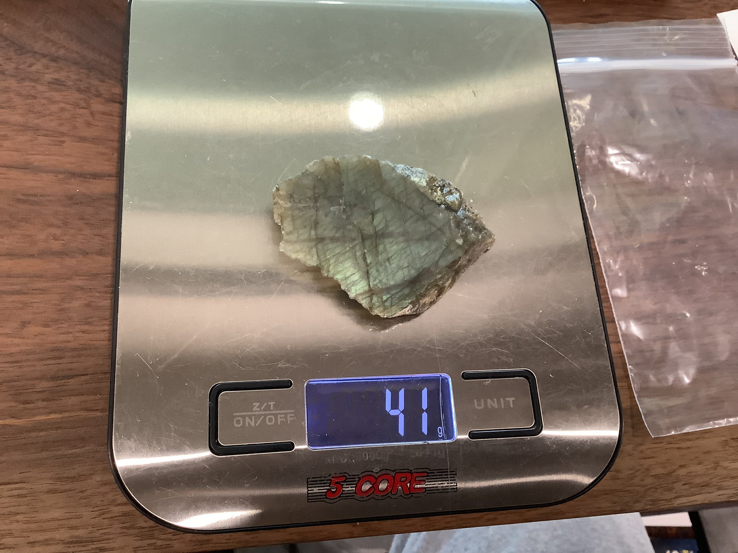 Labradorite slabs - unpolished and photographed wet