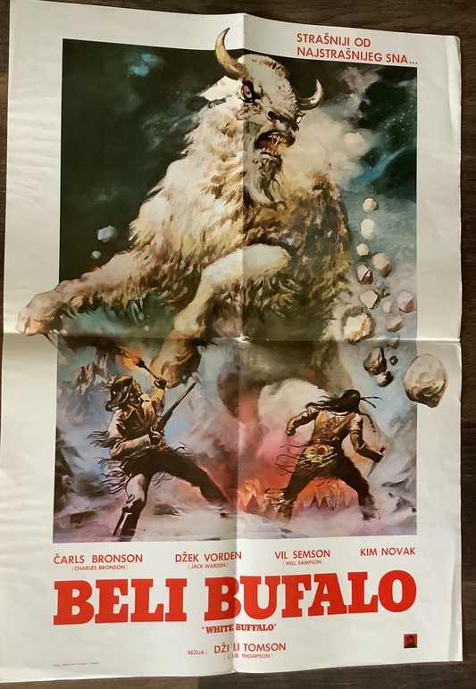 Original Charles Bronson - The White Buffalo - 1977 movie poster - American/English version
