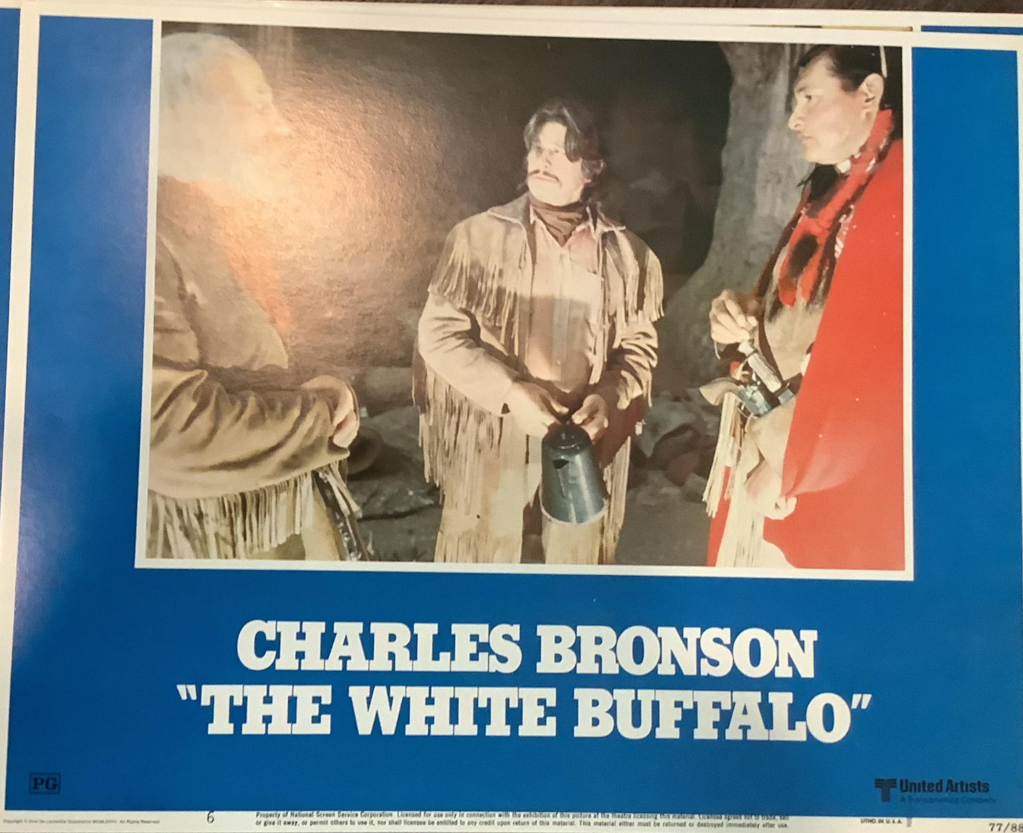Original Charles Bronson - The White Buffalo - 1977 movie poster - American/English version