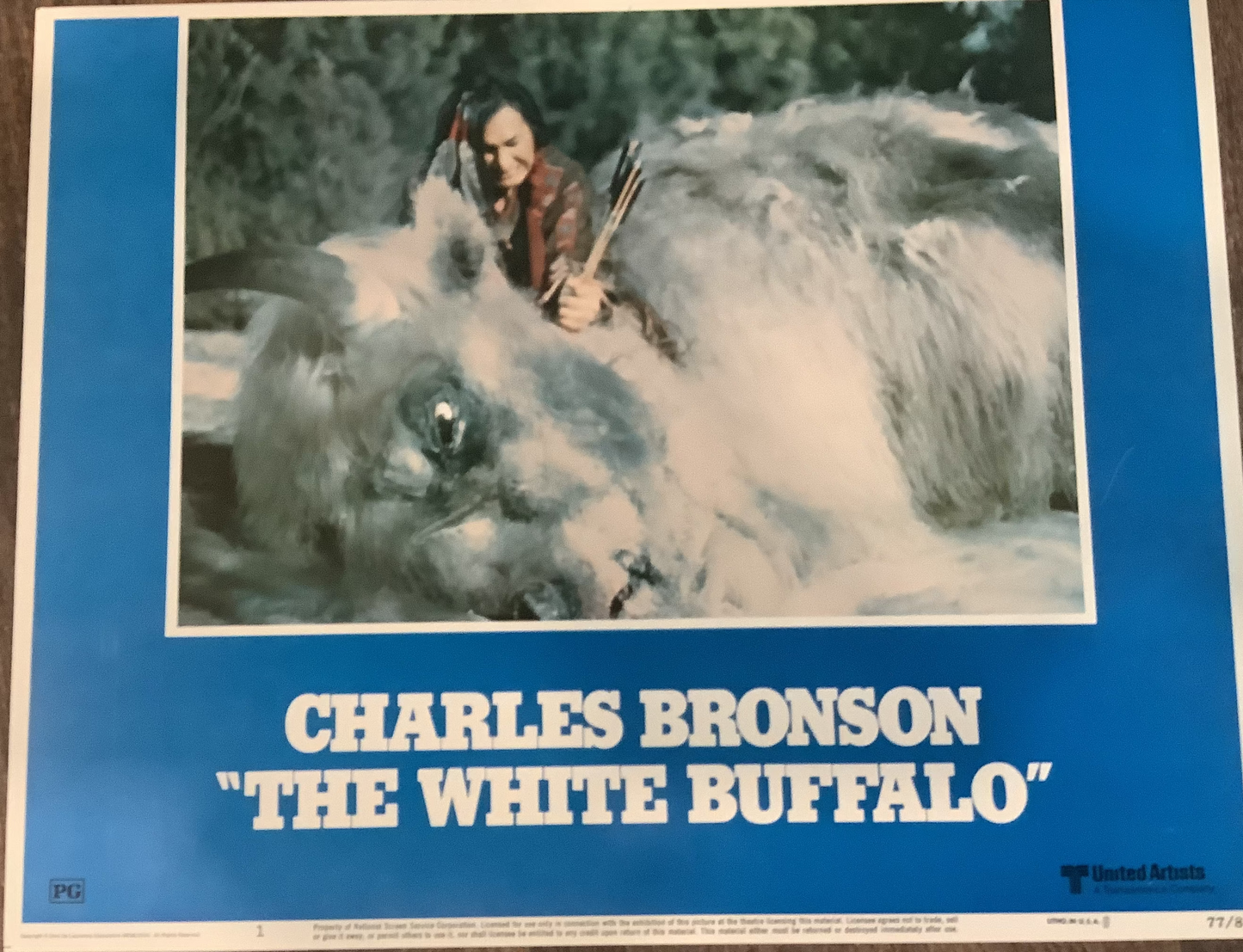 Original Charles Bronson - The White Buffalo - 1977 movie poster - American/English version