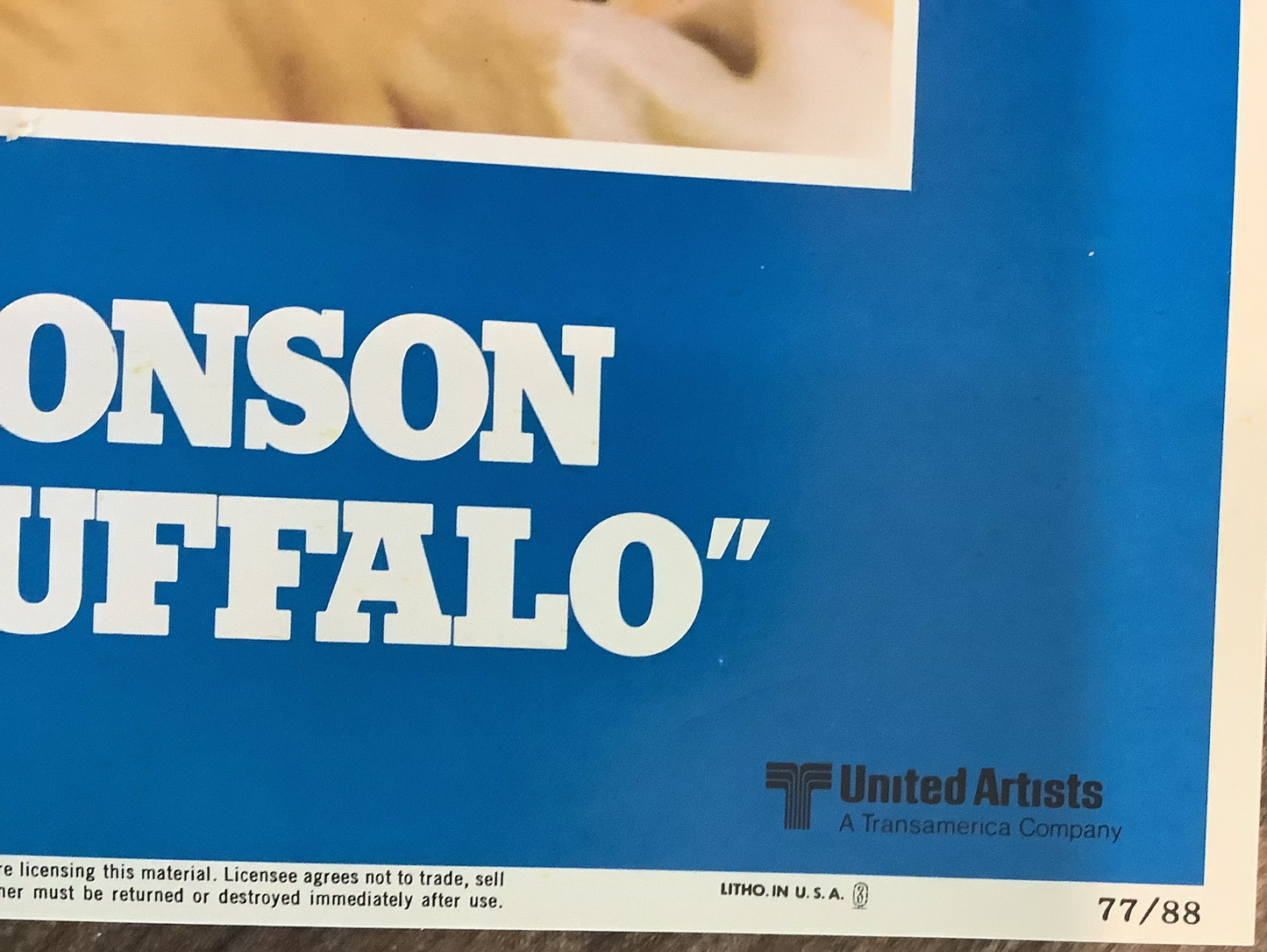 Original Charles Bronson - The White Buffalo - 1977 movie poster - American/English version