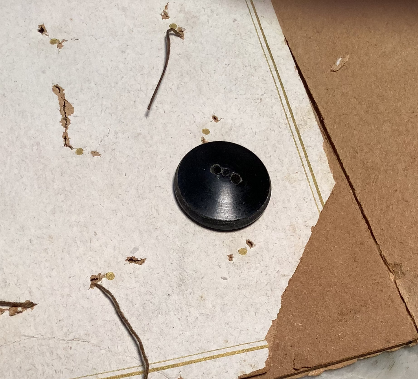"Buffalo Horn" antique buttons