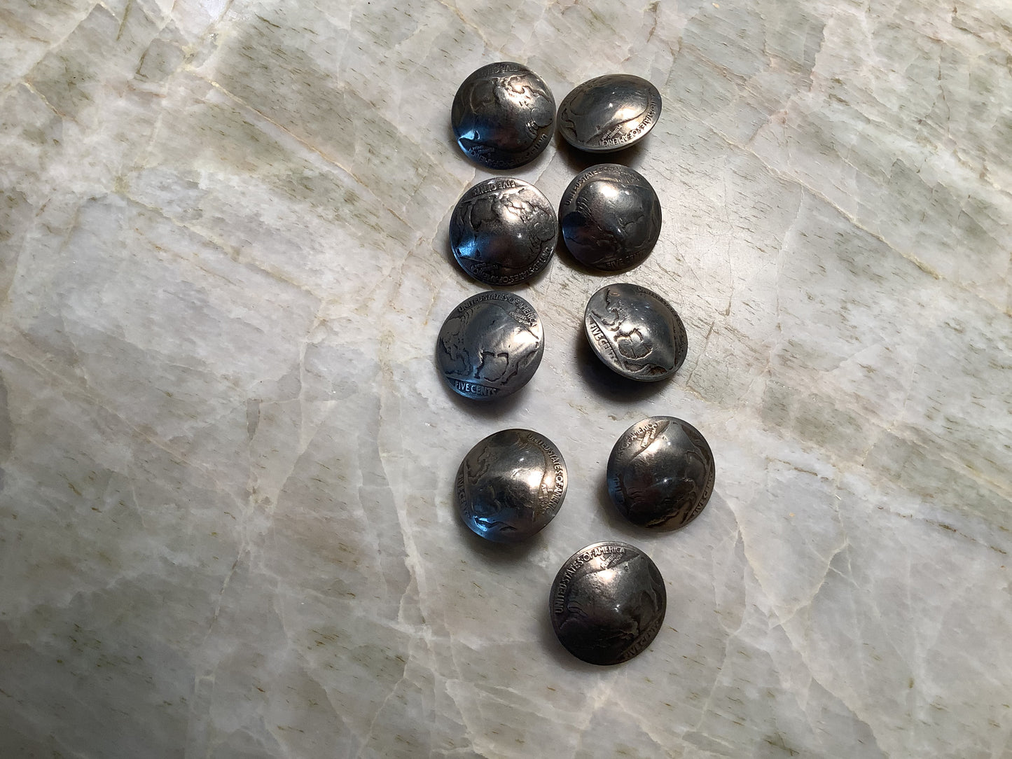 Authentic Buffalo Nickel Buttons
