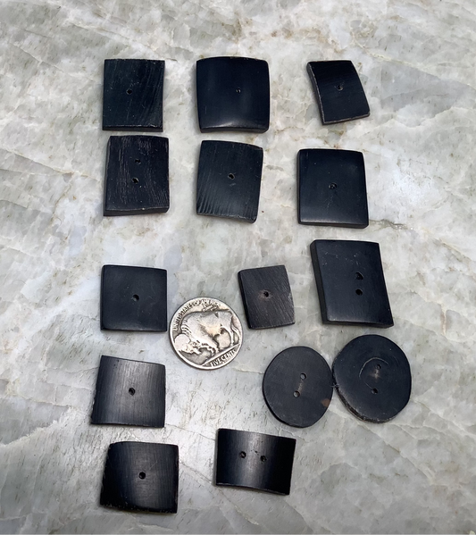 Hand Made bison horn buttons