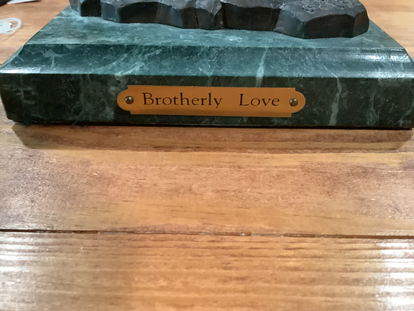 "Brotherly Love" - Robert Sommers bronze on marble