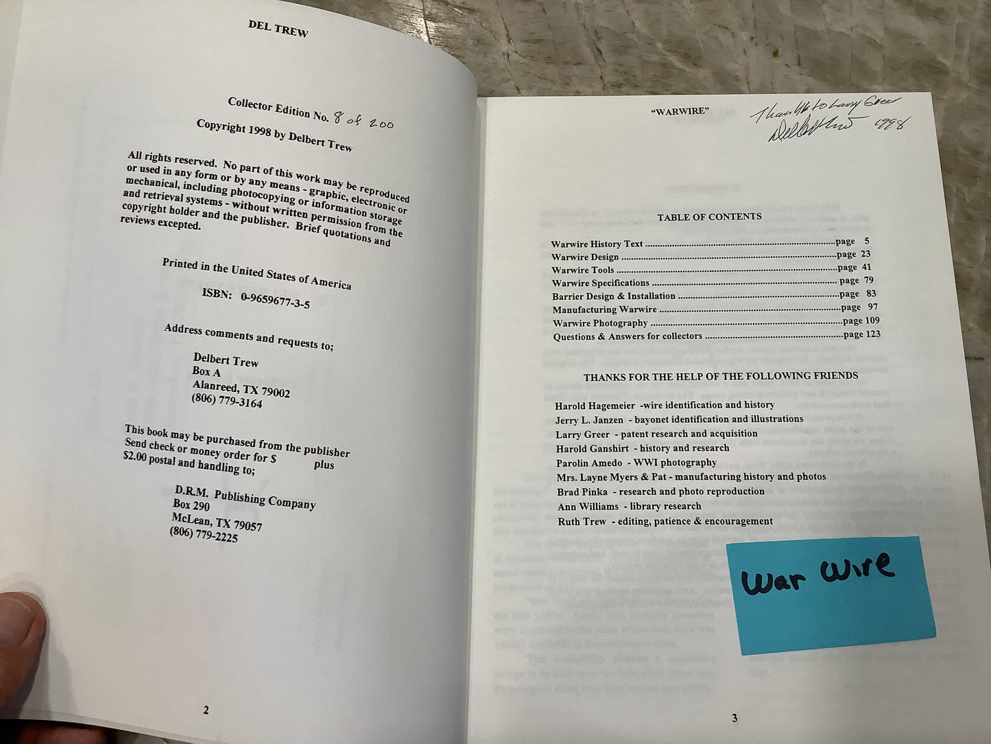BOOKS - "It's All Trew" & "Twice Told Tails of the Llano Estacado by Delbert Trew