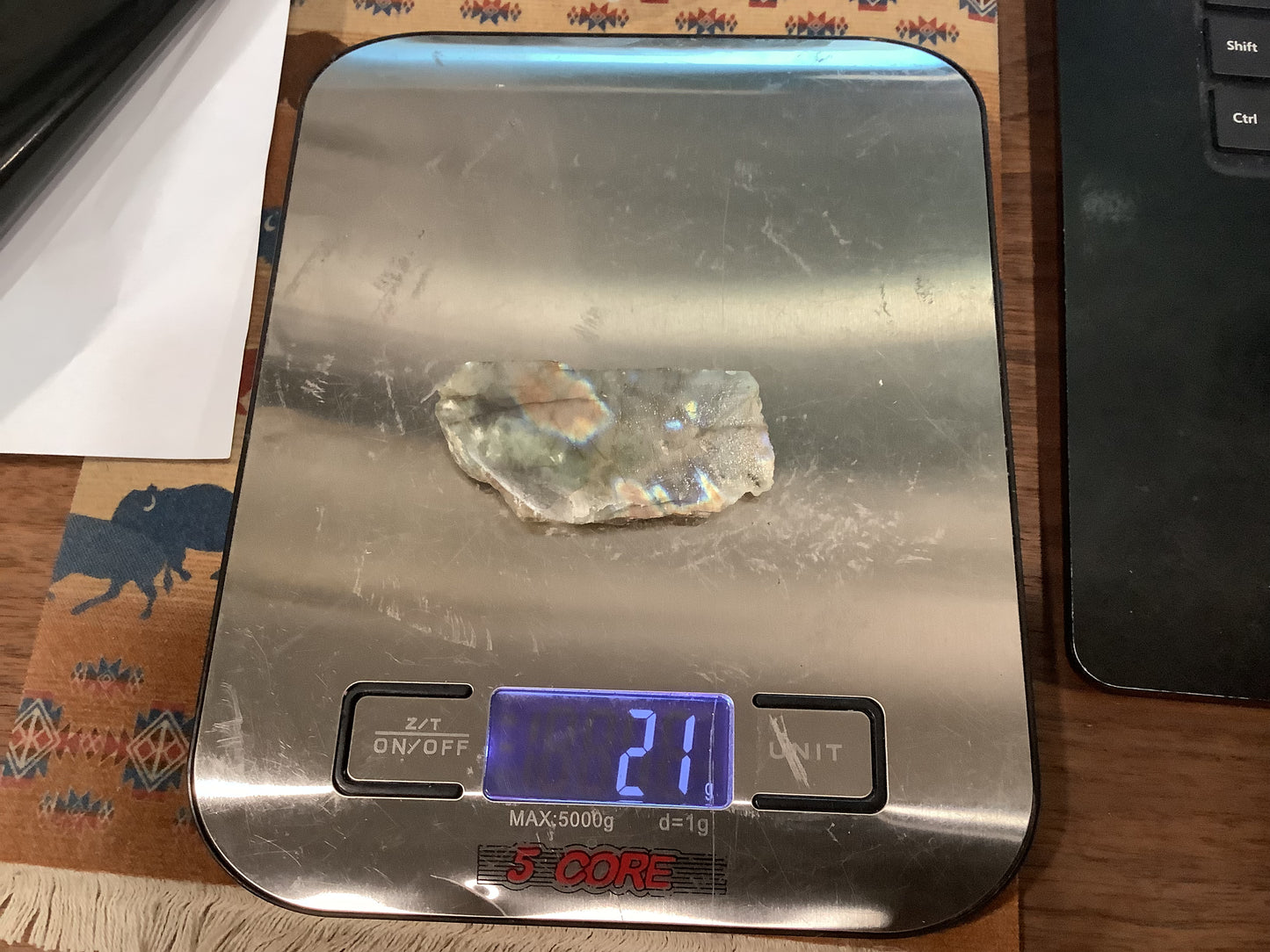 Labradorite slabs - unpolished and photographed wet