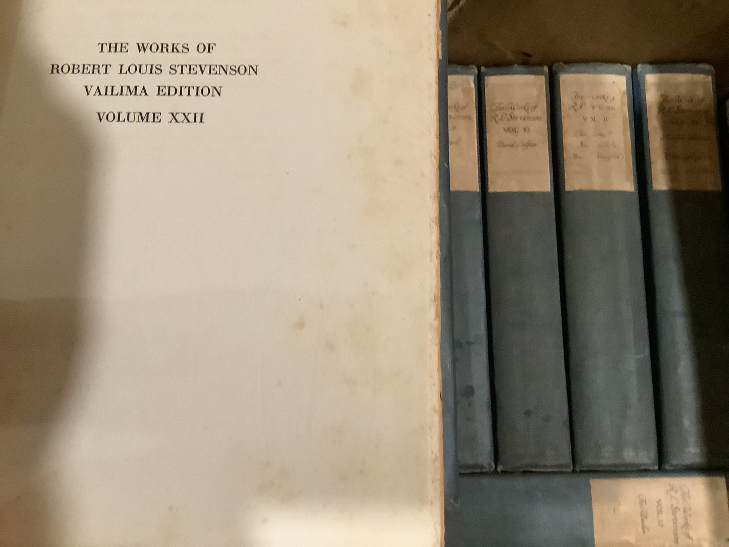 BOOKS - 25 of a 26 Volume Set - The Works of R. L. Stevenson