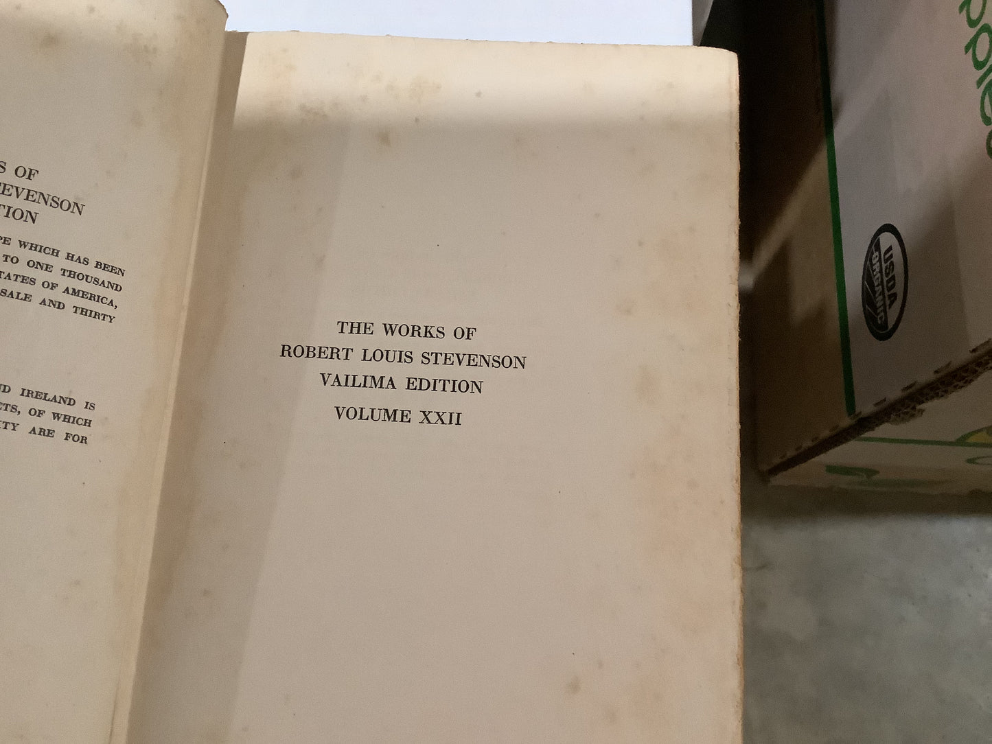 BOOKS - 25 of a 26 Volume Set - The Works of R. L. Stevenson