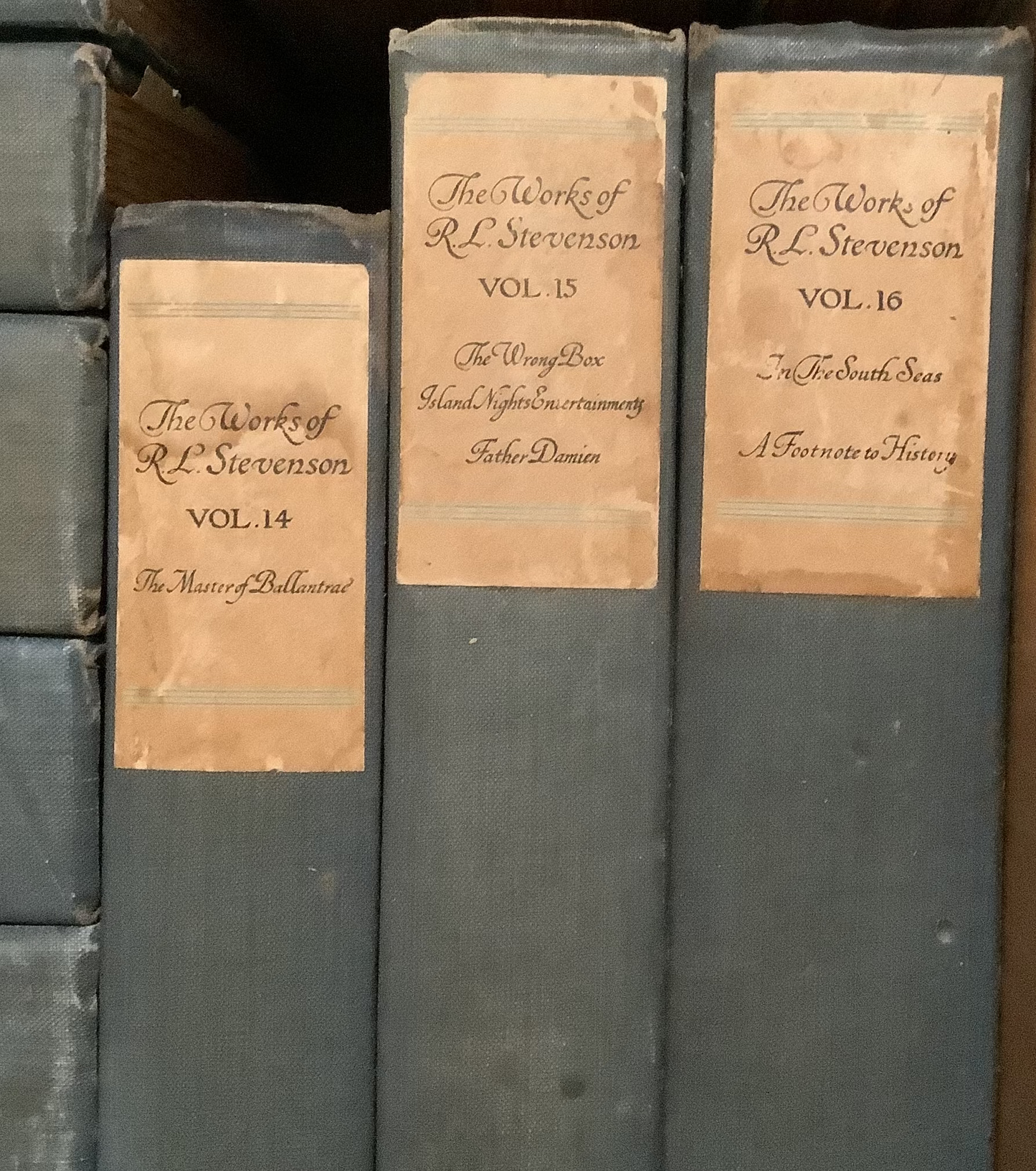 BOOKS - 25 of a 26 Volume Set - The Works of R. L. Stevenson