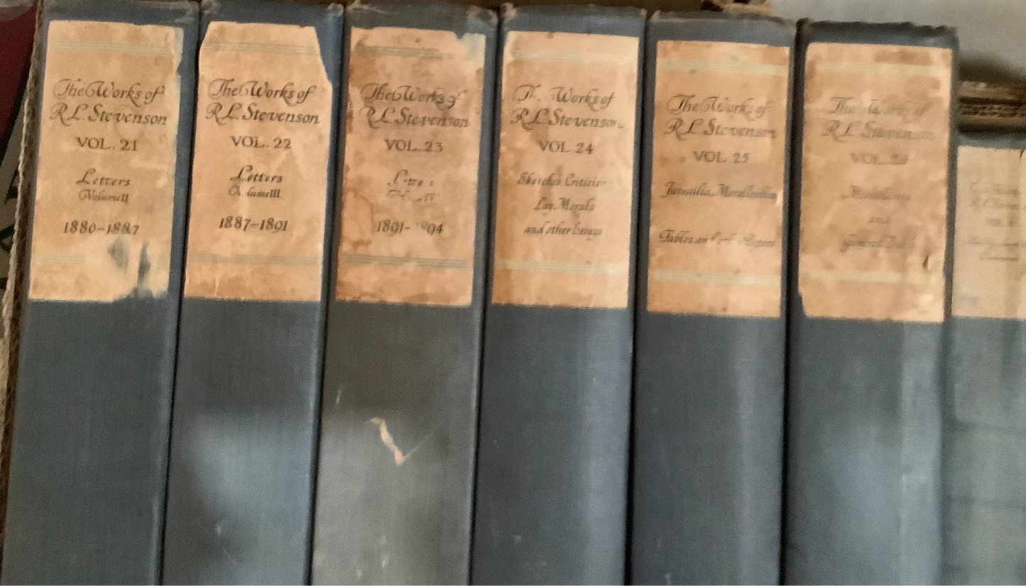 BOOKS - 25 of a 26 Volume Set - The Works of R. L. Stevenson