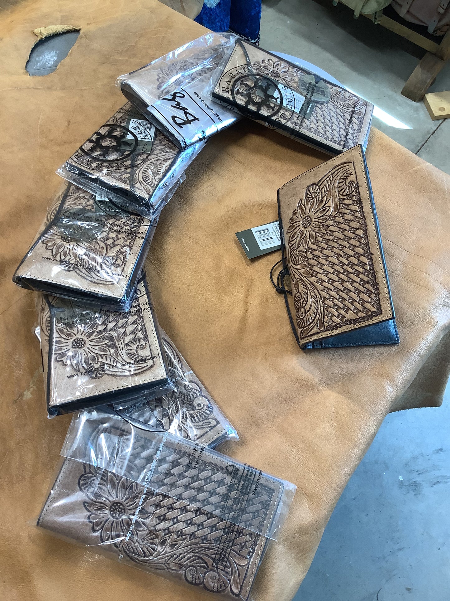 Wholesale Lot #11 - "Vintage Brown"  ladies tall wallets -