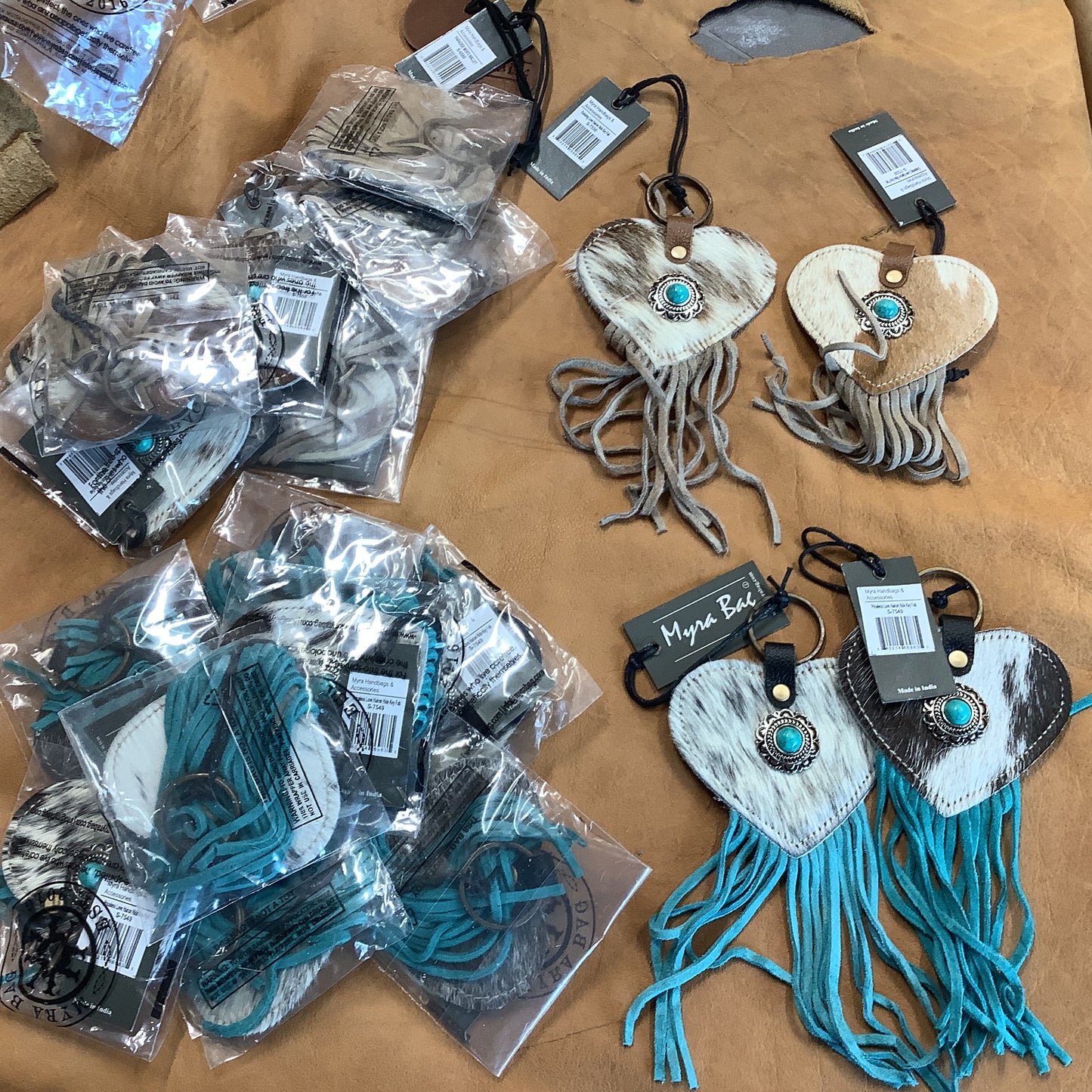 Wholesale Lots #13 and #14 - "Love" leather keychains