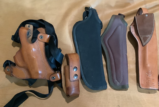 WHOLESALE LOT #52 - 4 Junk Drawer Pistol holsters