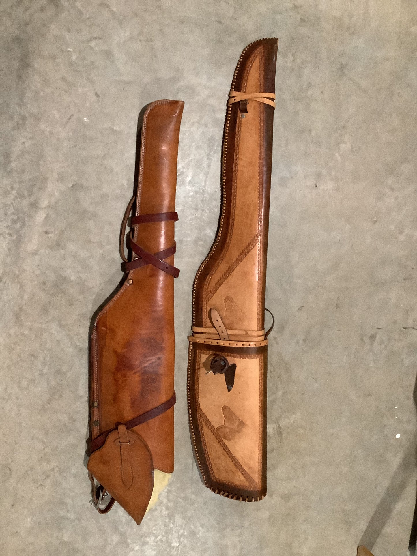 WHOLESALE LOT #24 - 4 unique rifle cases - 2 beaded sleeves and two scabbards