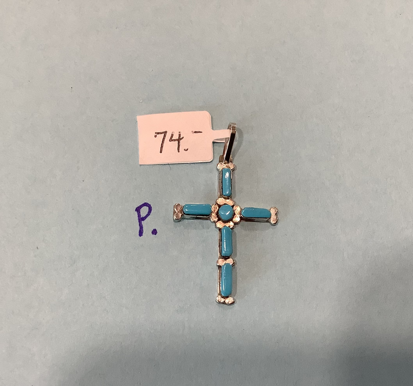 SPR - Sterling Silver Crosses - Some with Turquoise, some with Red Coral and some  just silver .
