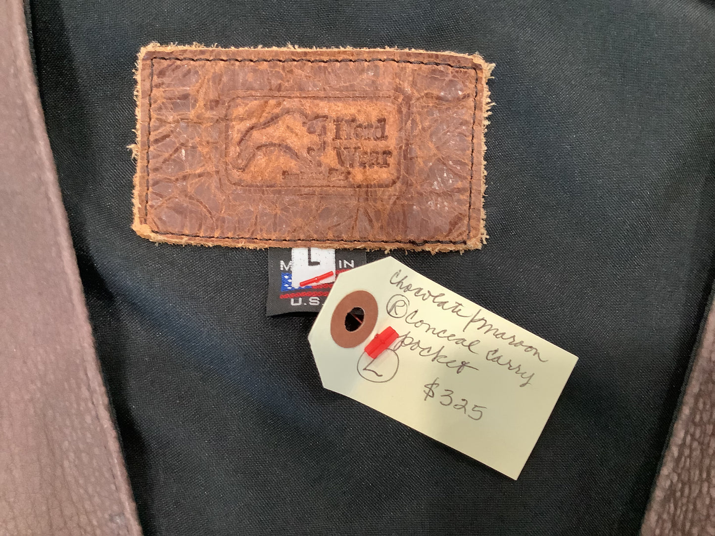 2026 BEST VEST SALE  -A very manly "DARK MAGENTA" AND WASHED CHOCOLATE BISON LEATHER VEST