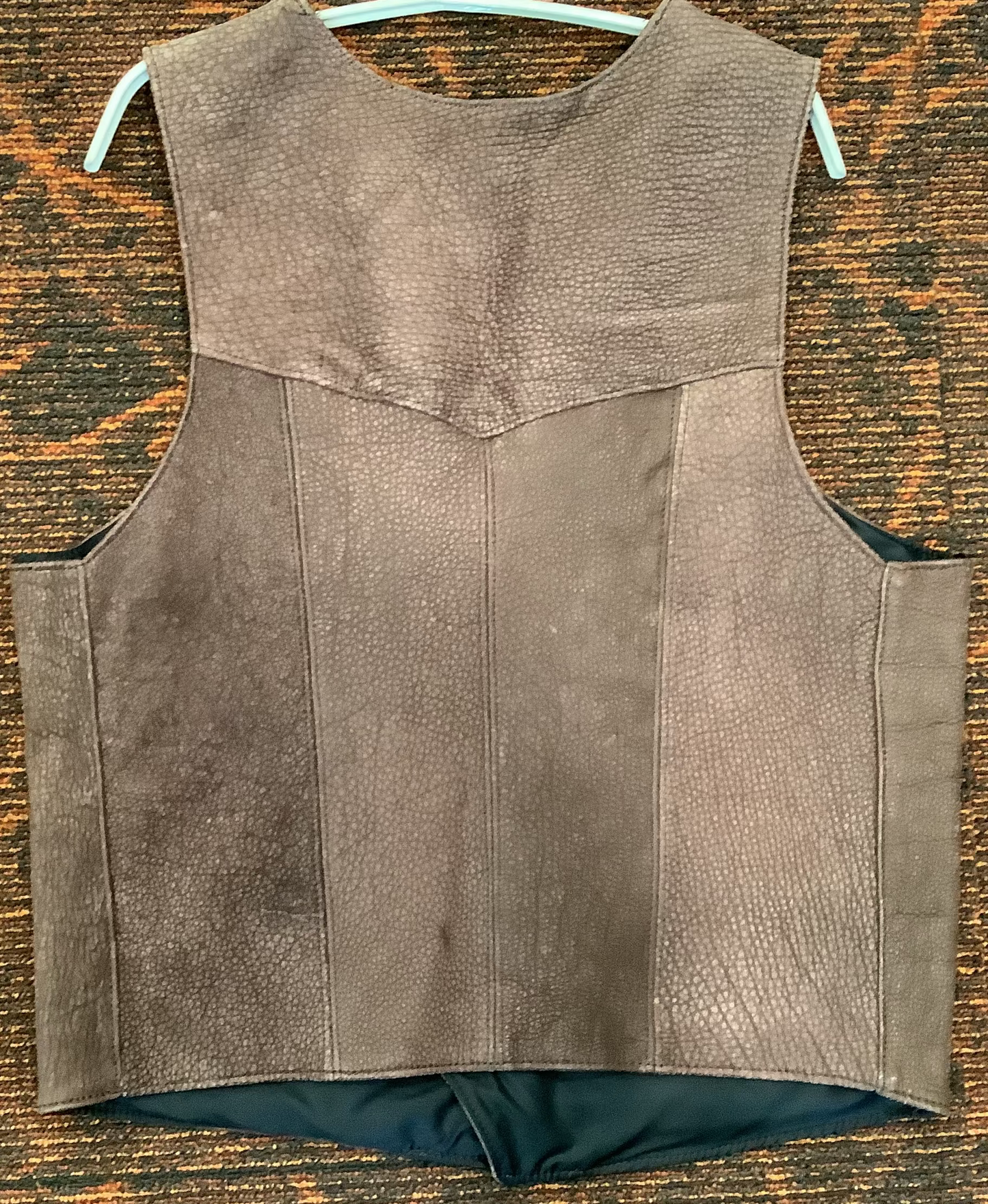 2026 BEST VEST SALE  - BISON LEATHER VEST - Medium