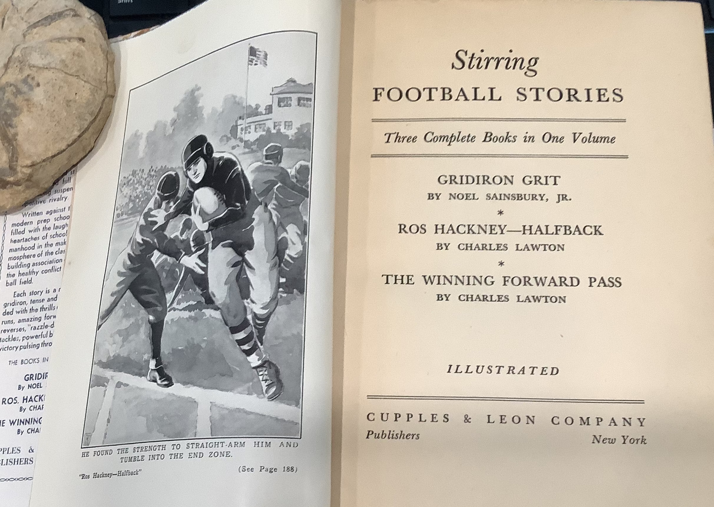 BOOKS - Stirring Football Stories (a youth novel) - 1934-1940