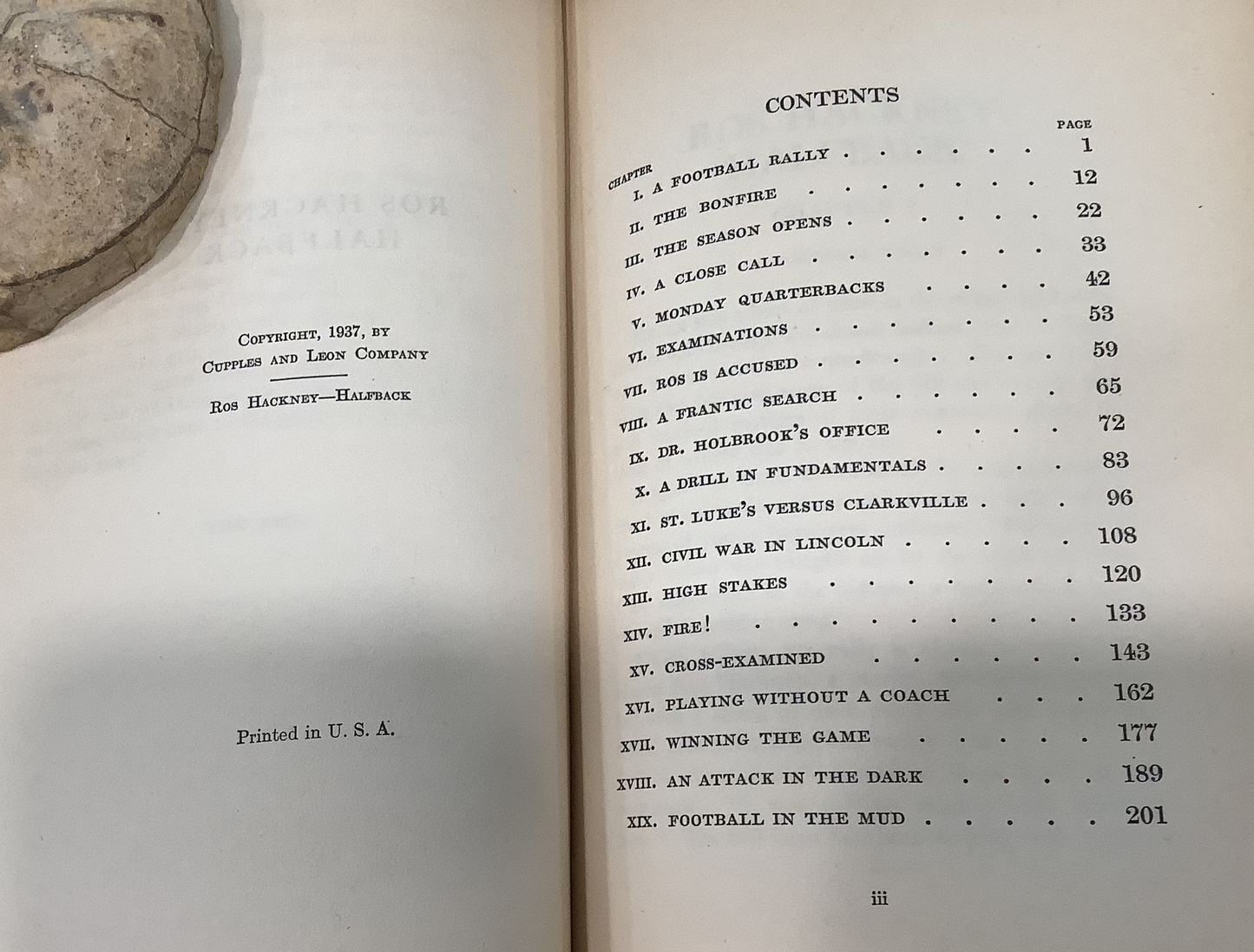 BOOKS - Stirring Football Stories (a youth novel) - 1934-1940