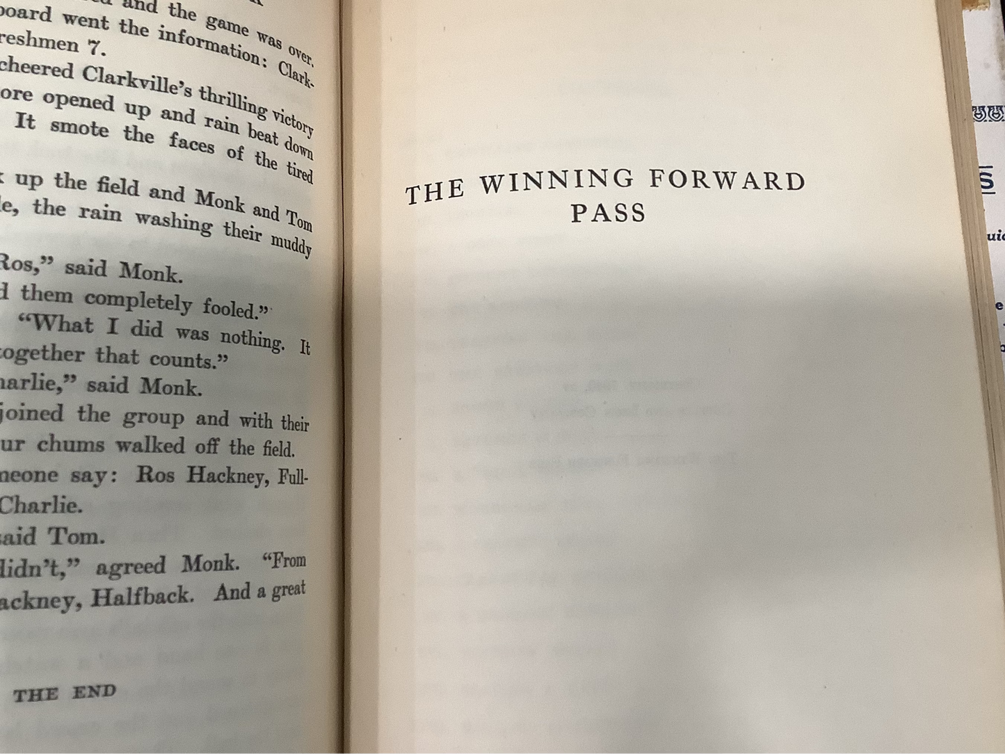 BOOKS - Stirring Football Stories (a youth novel) - 1934-1940