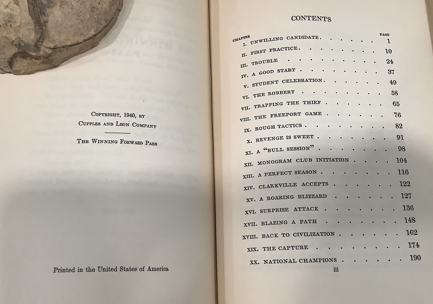 BOOKS - Stirring Football Stories (a youth novel) - 1934-1940