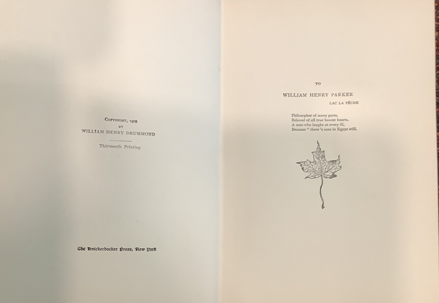BOOKS - "The Voyageur and Other Poems" - William Henry Drummond, M.D.