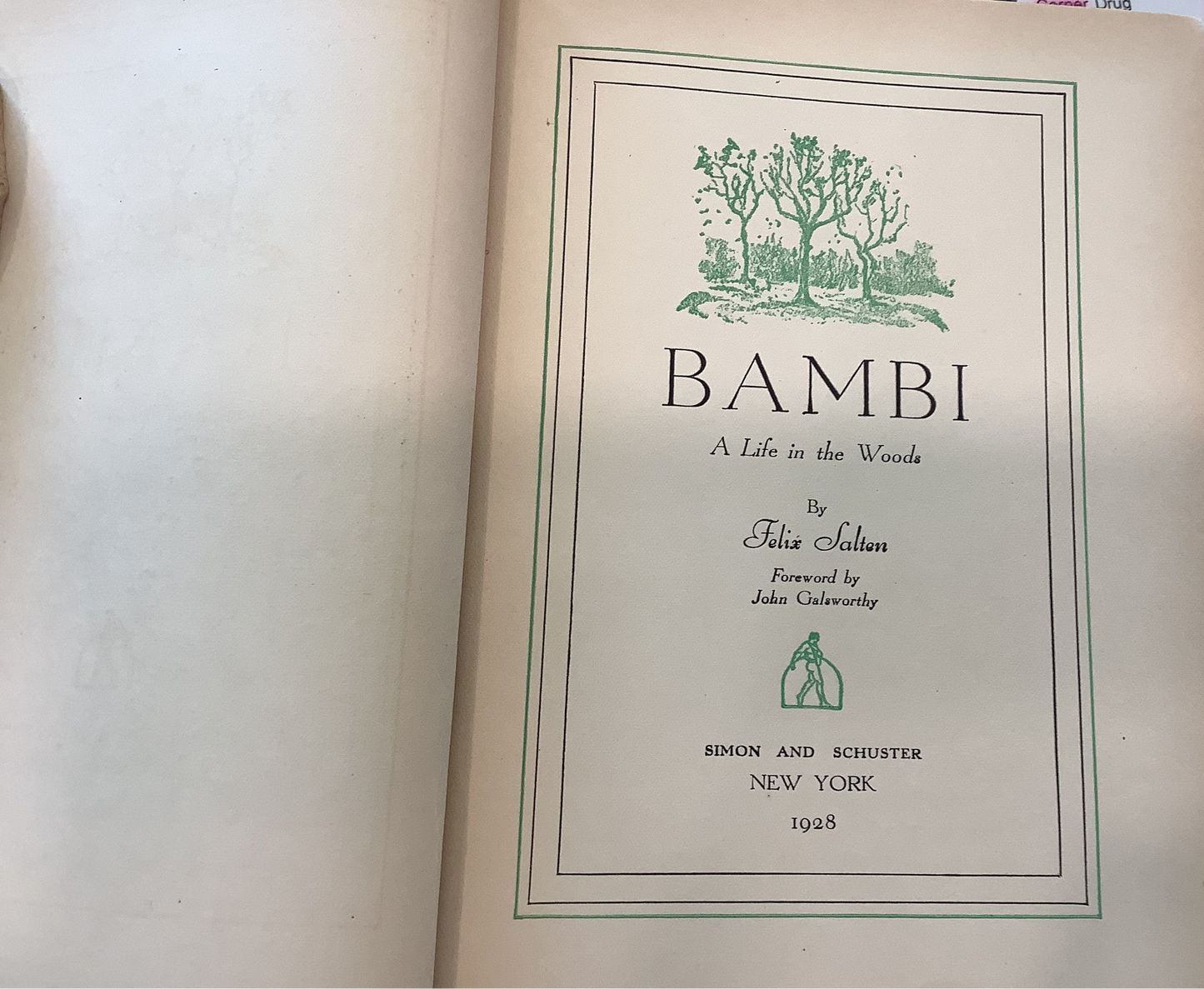 BOOKS - Bambi - A Life in the Woods - 1928