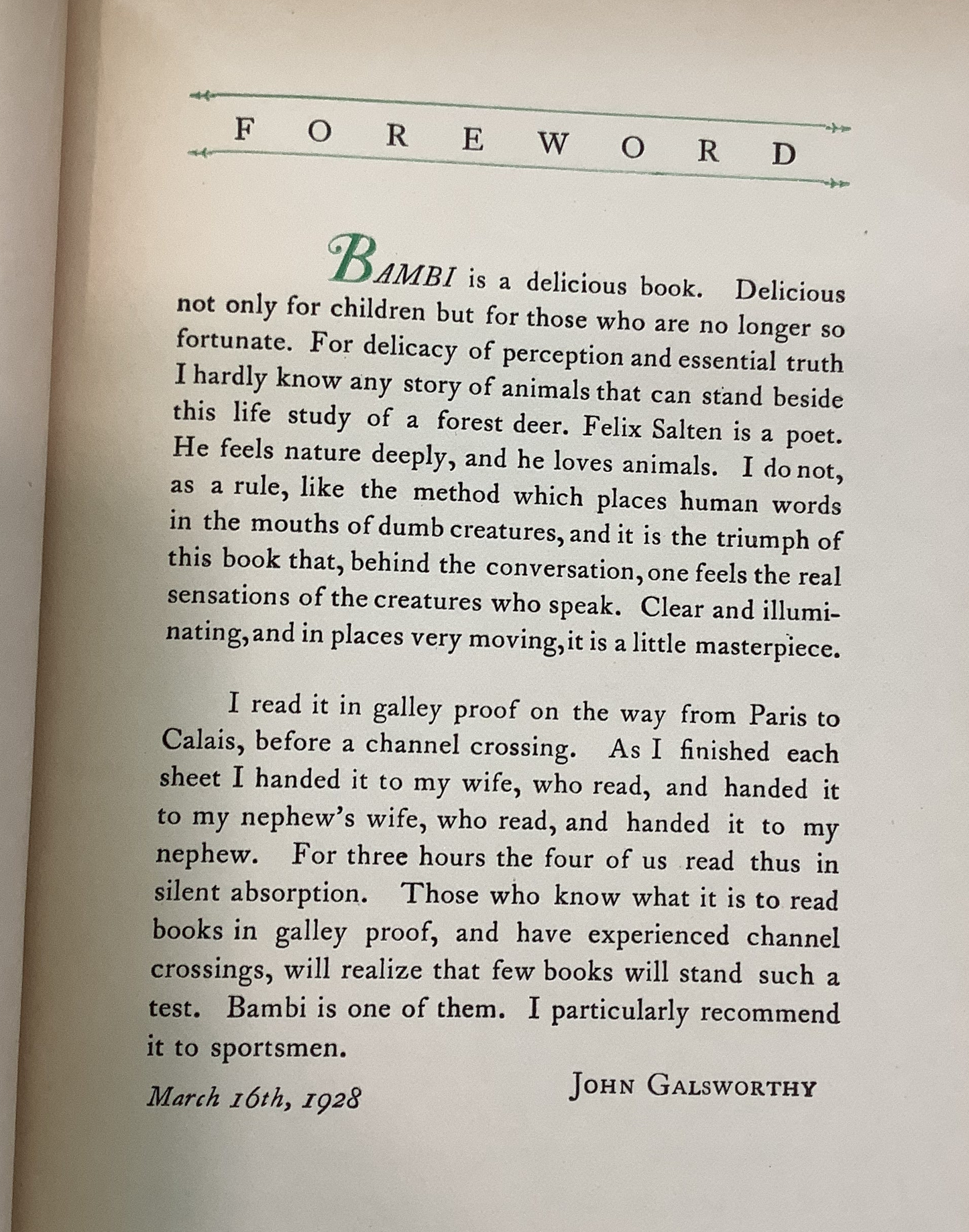 BOOKS - Bambi - A Life in the Woods - 1928