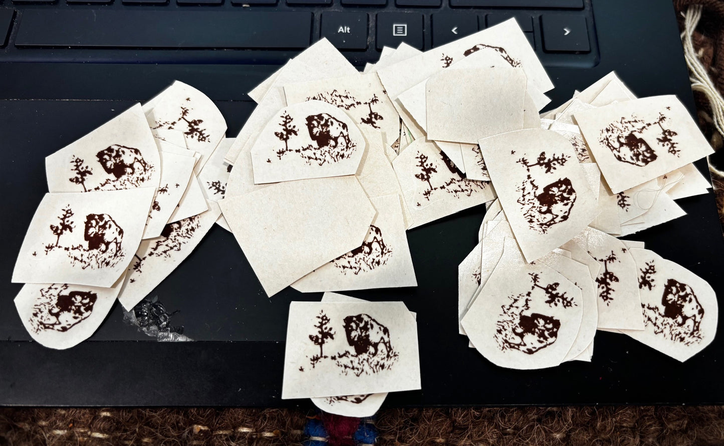 Water Decals - bison (small)
